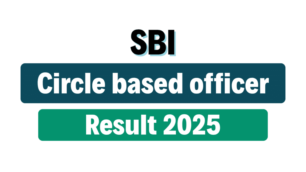 SBI CBO Result 2025