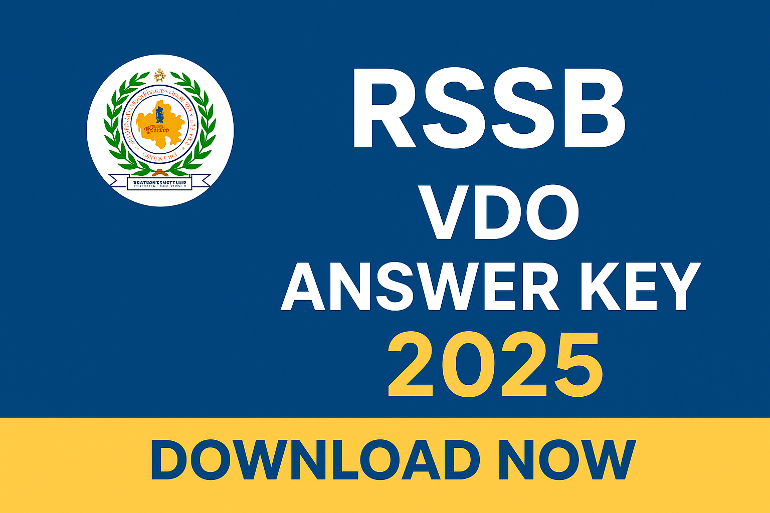 RSSB VDO Answer Key 2025